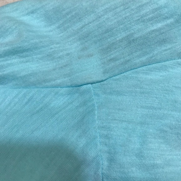 Lucy Turquoise Long Sleeve Cowl Neck Top XS - Picture 6 of 9